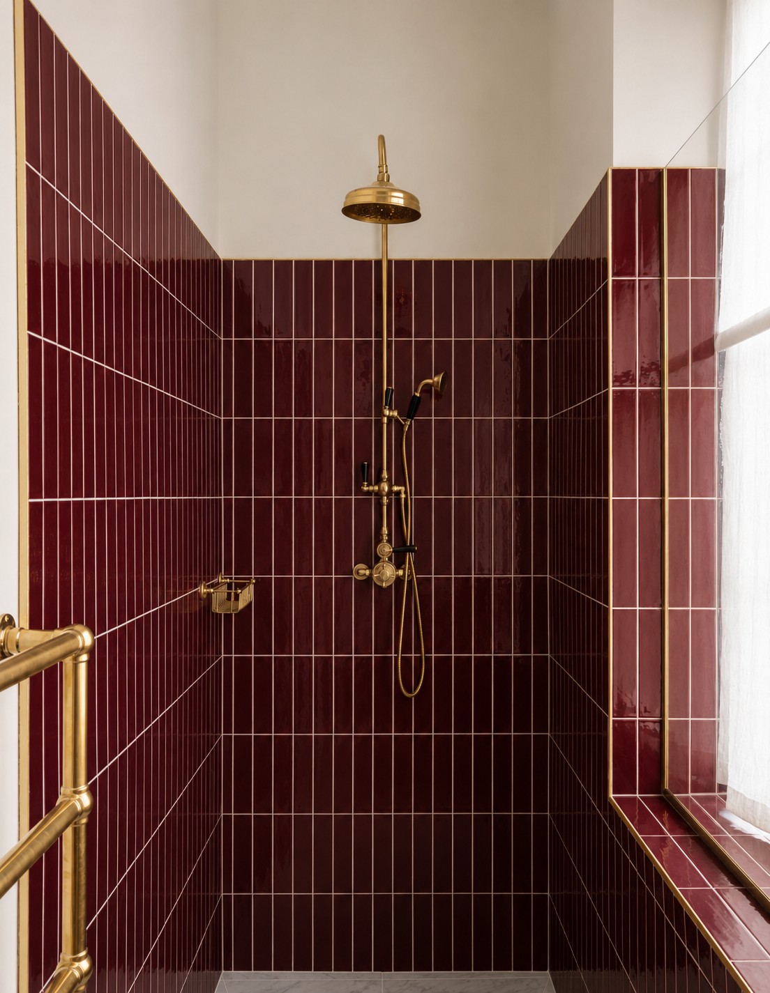 Burgundy Kitkat ceramic